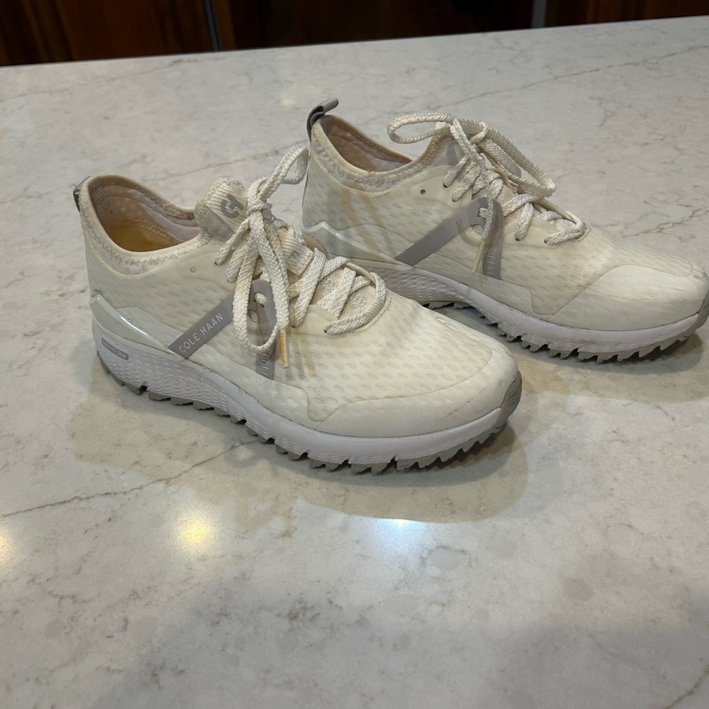 Cole Haan Women's White and Gray Sneakers